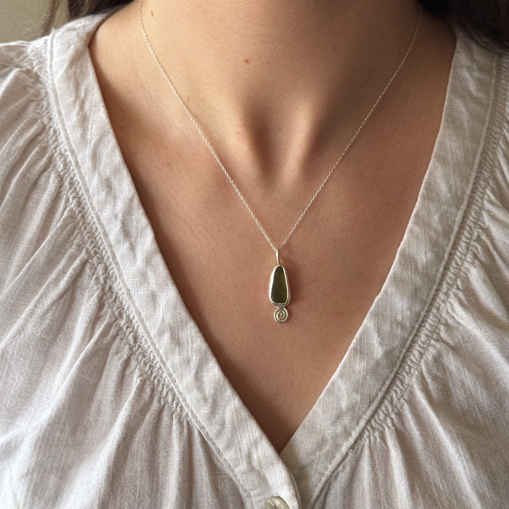Sea glass pendant