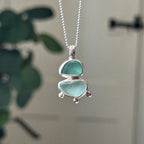 Artefact sea glass necklace No. 13