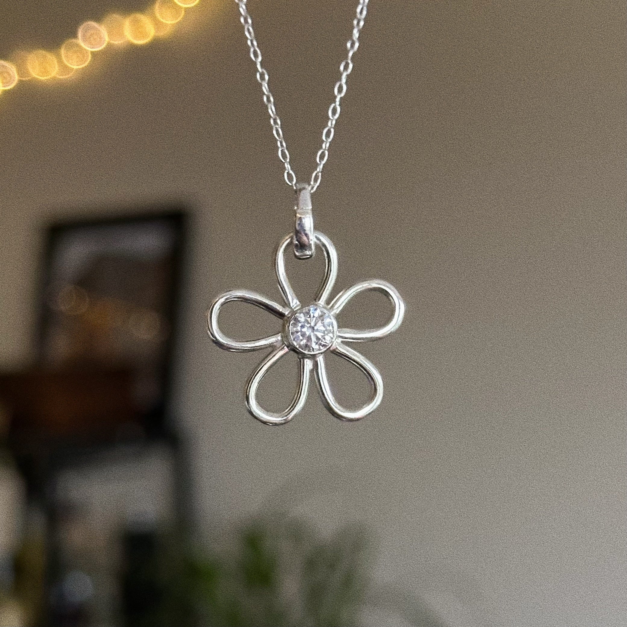 Gemstone flower - cubic zirconia