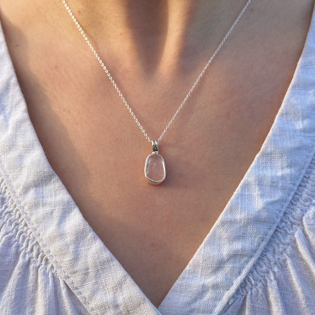 Rose quartz pendant