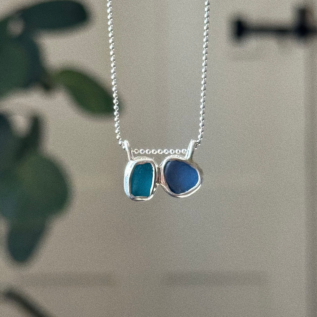 Artefact sea glass necklace No. 14