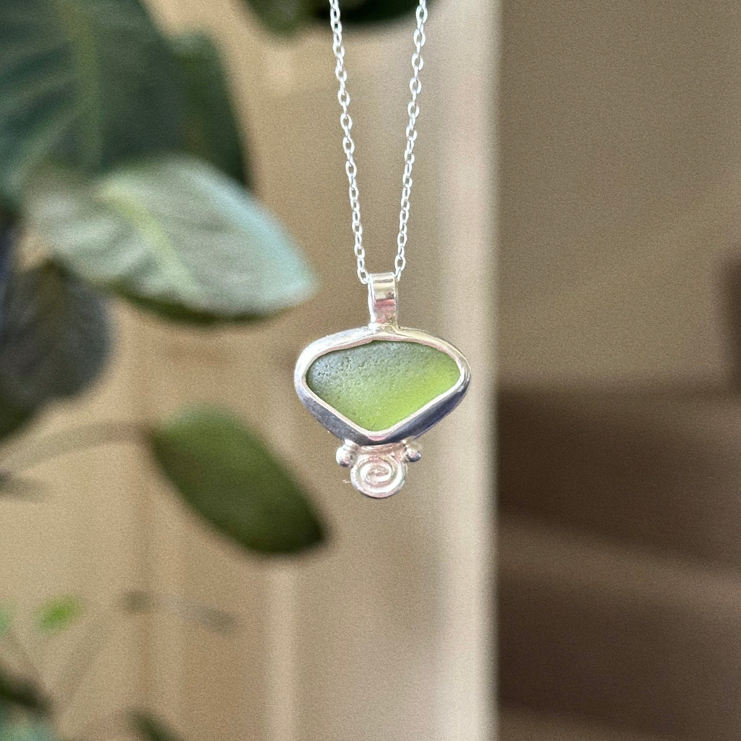Sea glass pendant No. 3