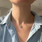 Sea glass turtle pendant No. 7