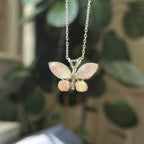 Moonstone butterfly pendant