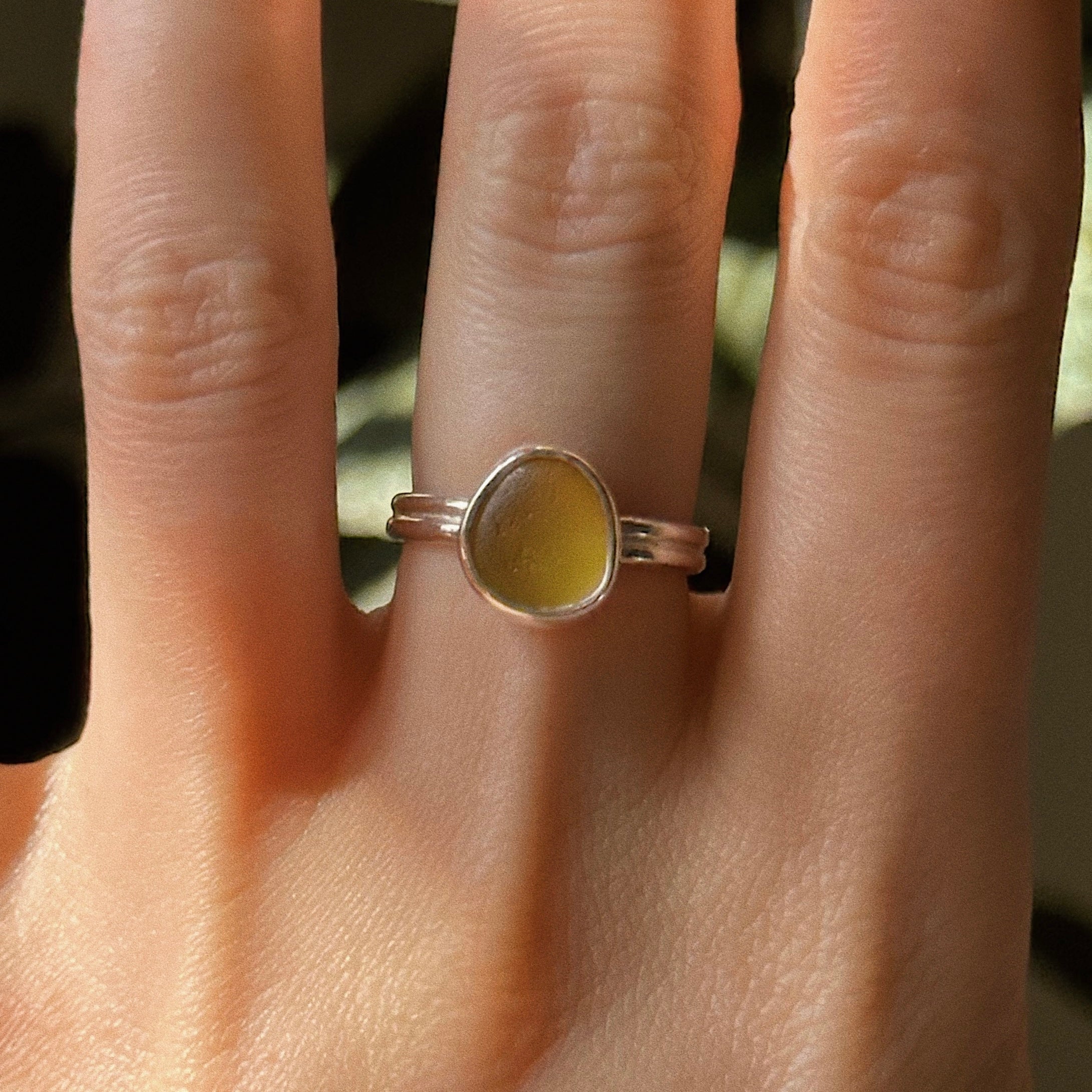 Sea glass ring No. 2 ~ UK M / US 6