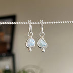 Keshi pearl earrings