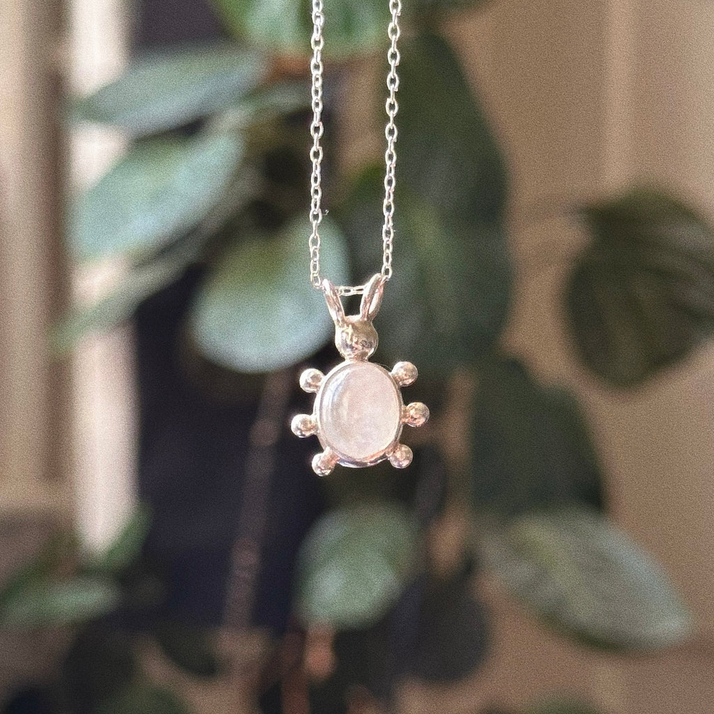 Moonstone bug pendant 2