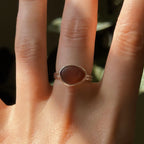 Sea glass ring No. 6 ~ UK L / US 5.5