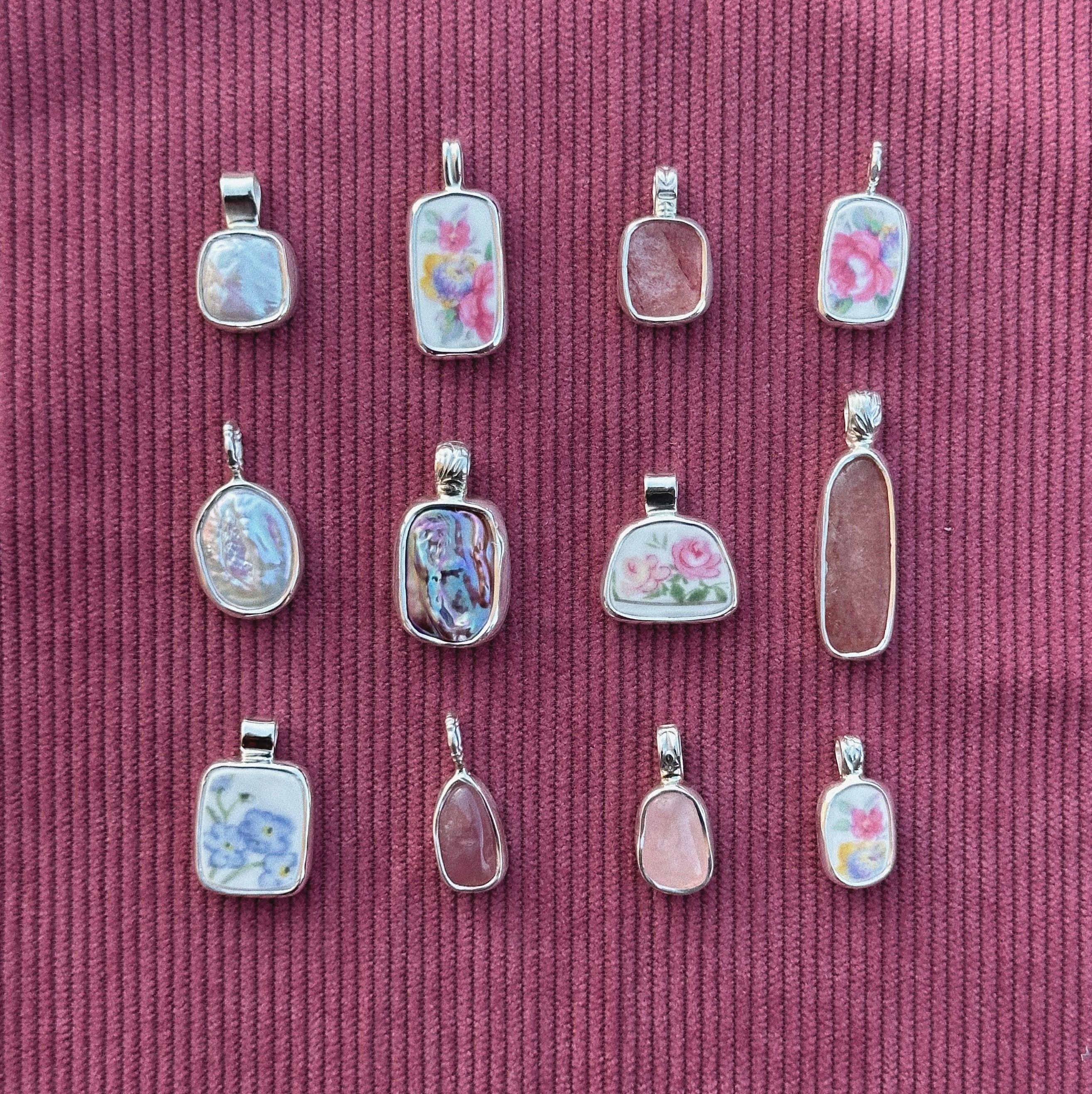 Rose quartz pendant