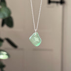 Manta ray silhouette pendant No. 4