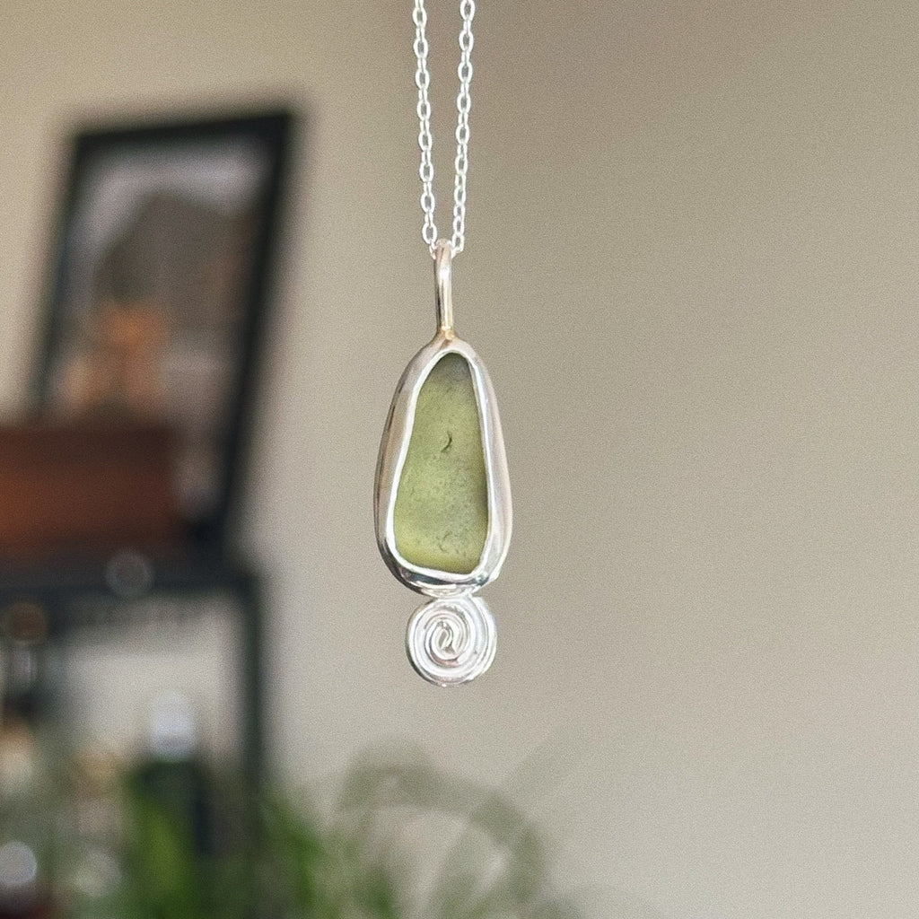Sea glass pendant