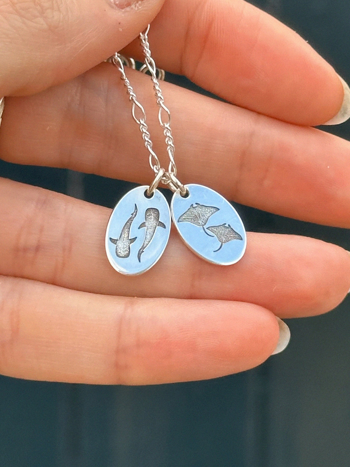 Double manta ray medal