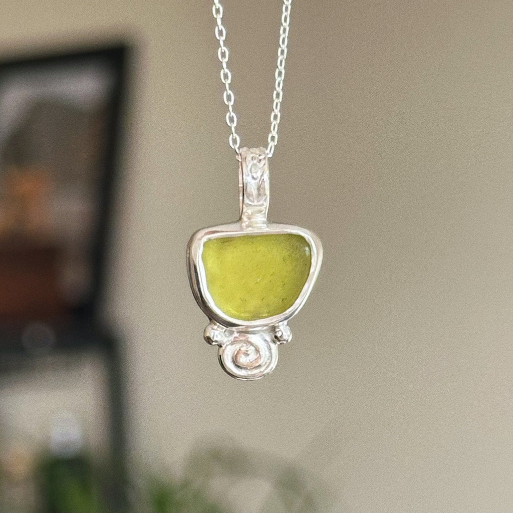 Sea glass pendant
