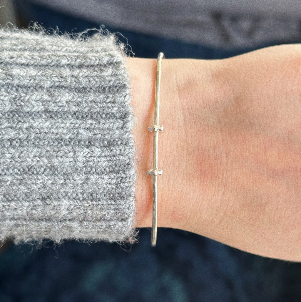 Dainty charm cuff