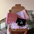 Sea glass twist pendant + necklace