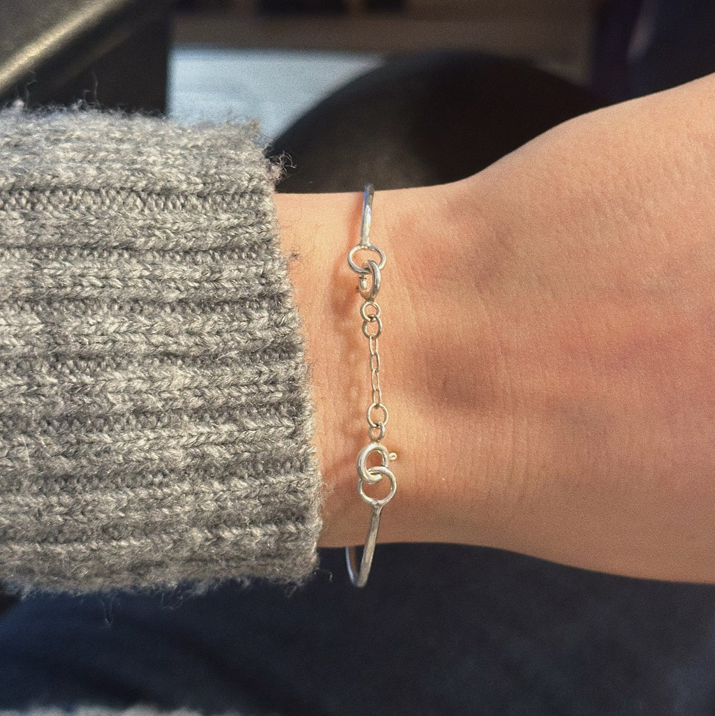 Dainty charm cuff