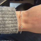 Dainty charm cuff