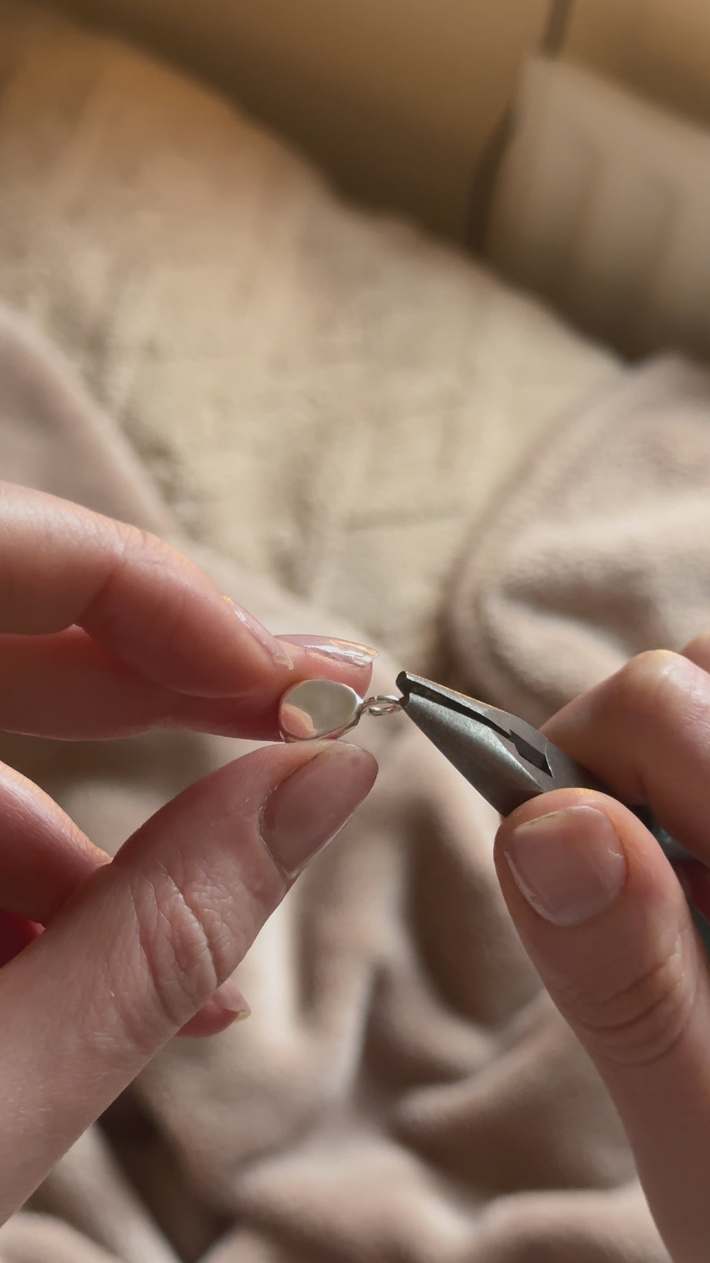 Sea glass twist pendant + necklace